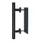 Delaney Hardware BARN DOOR COMBO FLUSH W ROUND HANDLE BLACK BD0804 - alternate 5